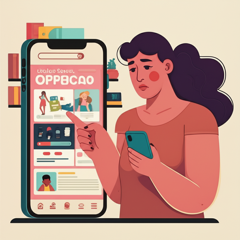 Informação Sexual no TikTok Jovem pesquisando sobre saúde sexual em um smartphone